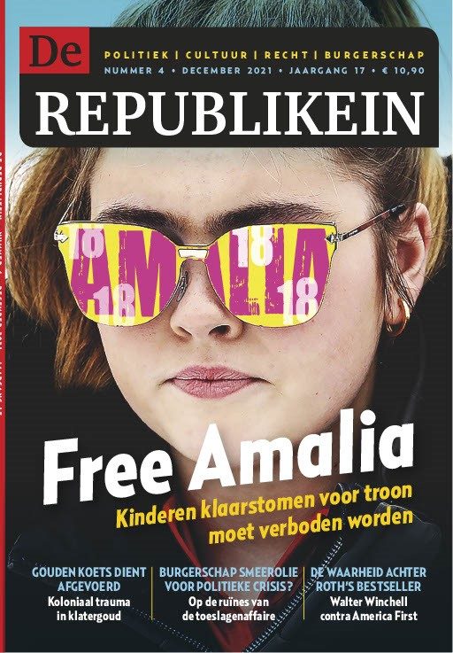 Omslag van het blad De Republikein met: ‘Free Amalia’